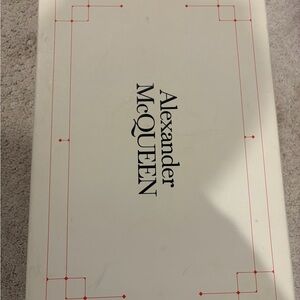 Alexander McQueen👟 Suede-trimmed leather exaggerated-sole sneakers